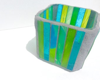 Striped Votive Etsy