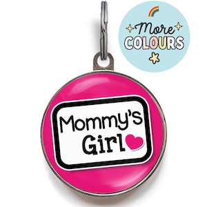 Mommy’s Girl - Funny Dog Tag - Cute Custom Pet ID Tag for Girl Dogs - Dog Tag Gift for Dog Moms – Personalized Name Tag