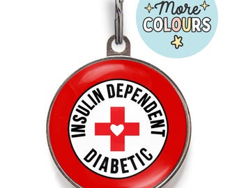 Diabetes Dog Tag, Insulin Dependent Diabetic Dog Tag For Cats and Dogs