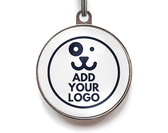 Personalised Dog Tags For Dog Walkers, Custom Pet Tags For Boarding Kennels, Pet Sitters, Dog Daycare, Business Logo Customised Key Rings