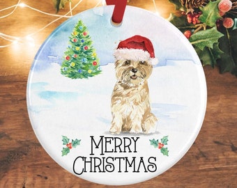 Cairn Terrier Christmas Ornament Cairn Terrier Christmas Decoration Terrier Gifts Personalised Dog Decoration Pet Memorial Dog Remembrance