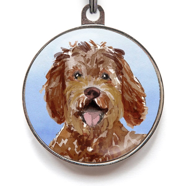 Étiquette de chien Labradoodle, chien Doodle, cadeau Labradoodle