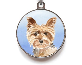 Yorkie Dog Tag, Dog Collar Tag For Yorkshire Terrier Gift