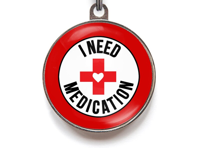 I Need Medication Medical Tag for Cats and Dogs Etsy