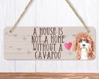 Cavapoo Dog Wall Or Door Sign For Cavapoo Lovers