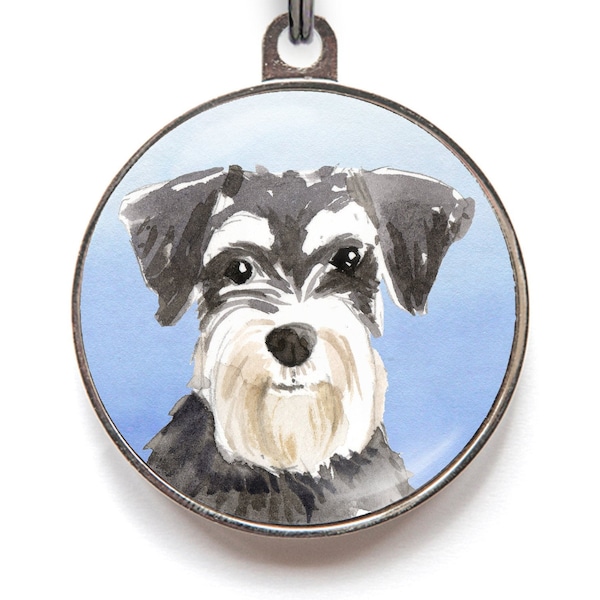 Schnauzer Dog Tag, benutzerdefinierte Haustiermarke für Schnauzer-Geschenke