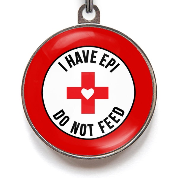 EPI Dog Tag, Exocrine Pancreatic Insufficiency - Do Not Feed Tag For Dogs or Cats