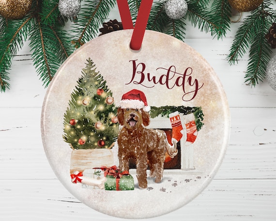 Labradoodle Christmas Ornament for Dog Lover Labradoodle Memorial