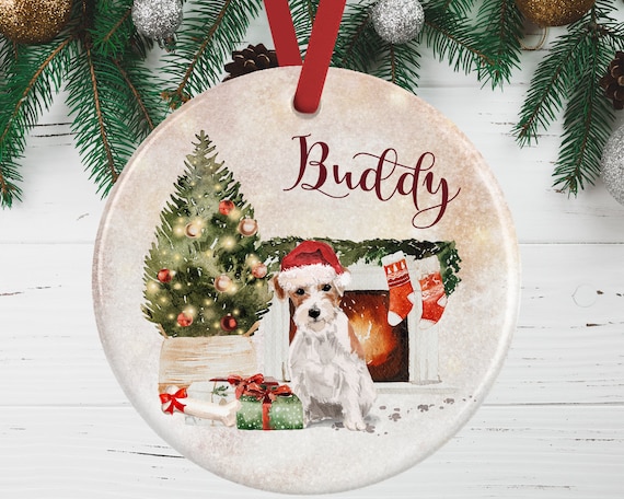 Jack Russell Christmas Ornament 