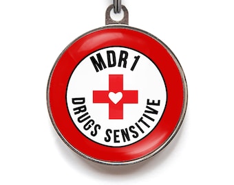 MDR1 Dog Tag, Drugs Sensitive Dog Tag