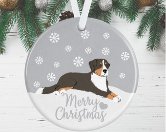 Bernese Mountain Dog Christmas Ornament - Bernese Tree Decoration For Dog Mom Christmas Gift