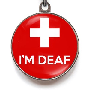 I Am Deaf Pet ID Tag - Medical Pet Tag