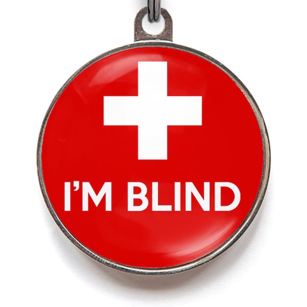 I Am Blind Pet ID Tag - Medical Pet Tag