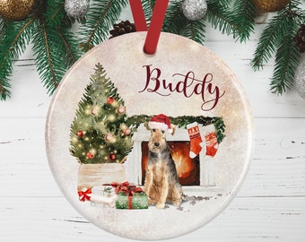 Welsh Terrier Christmas Ornament For Dog Lover | Welsh Terrier Memorial Gift | Welsh Terrier Christmas Holiday Decoration