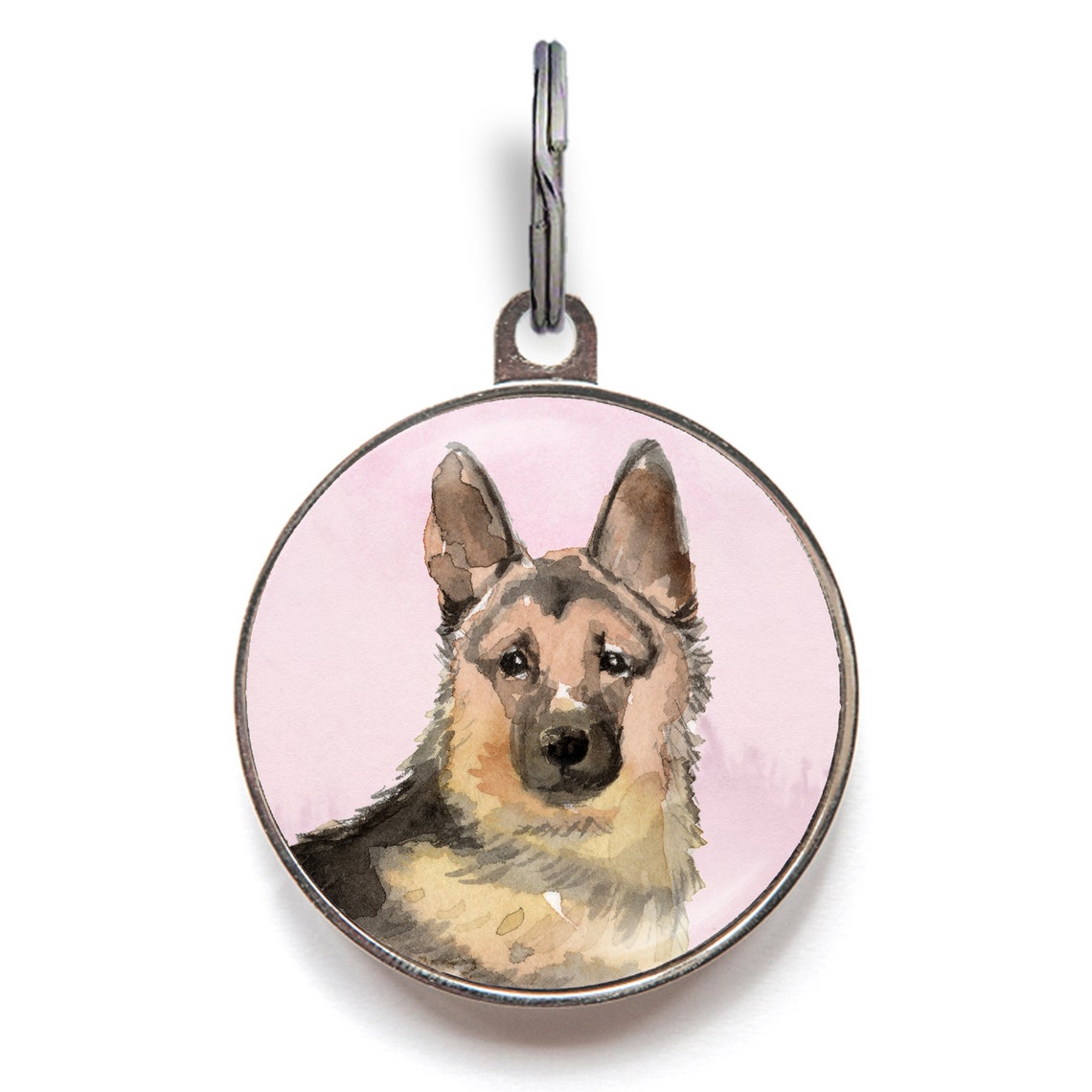 German Shepherd Dog Tag Personalised Pet Tag for German Etsy