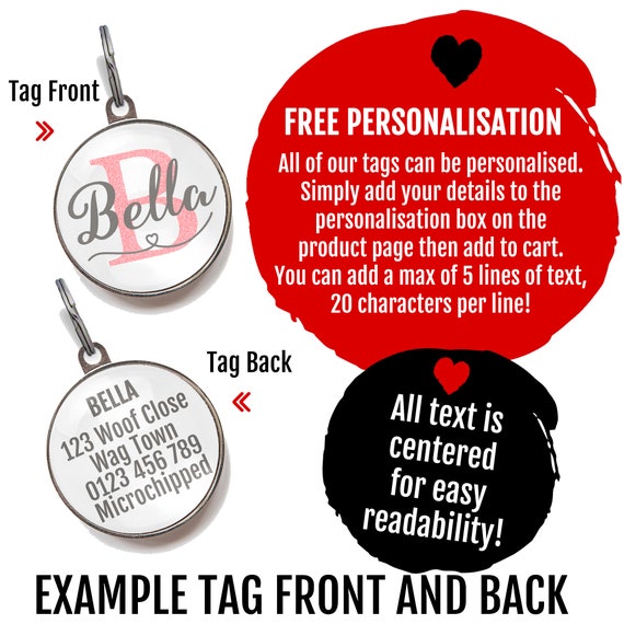 Monogrammed dog tags hotsell
