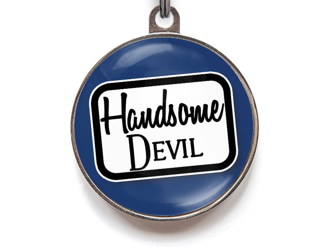 Handsome Devil Dog Tag Funny Dog Tags for Naughty Dogs Etsy