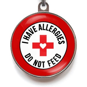 I Have Allergies Do Not Feed Pet Tag