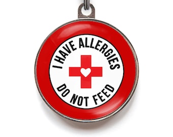 I Have Allergies Do Not Feed Pet Tag