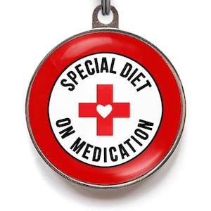 Special Diet, On Medication Medical Tag For Cats and Dogs