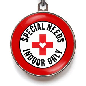 Special Needs, Indoor Only Tag For Cats and Dogs