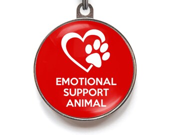 Emotional Support Dog, Emotional Support Cat, Emotional Support Animal Pet ID Tag, ESA