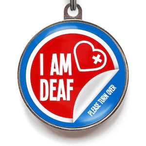 I Am Deaf Medical Pet ID Tag