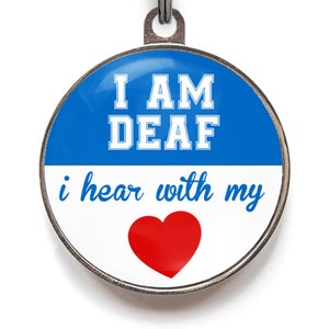 Deaf Medical Pet Tag - Blue