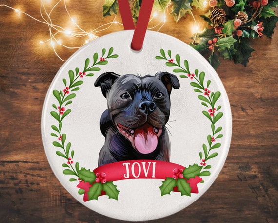 Staffordshire dog cheap christmas ornaments