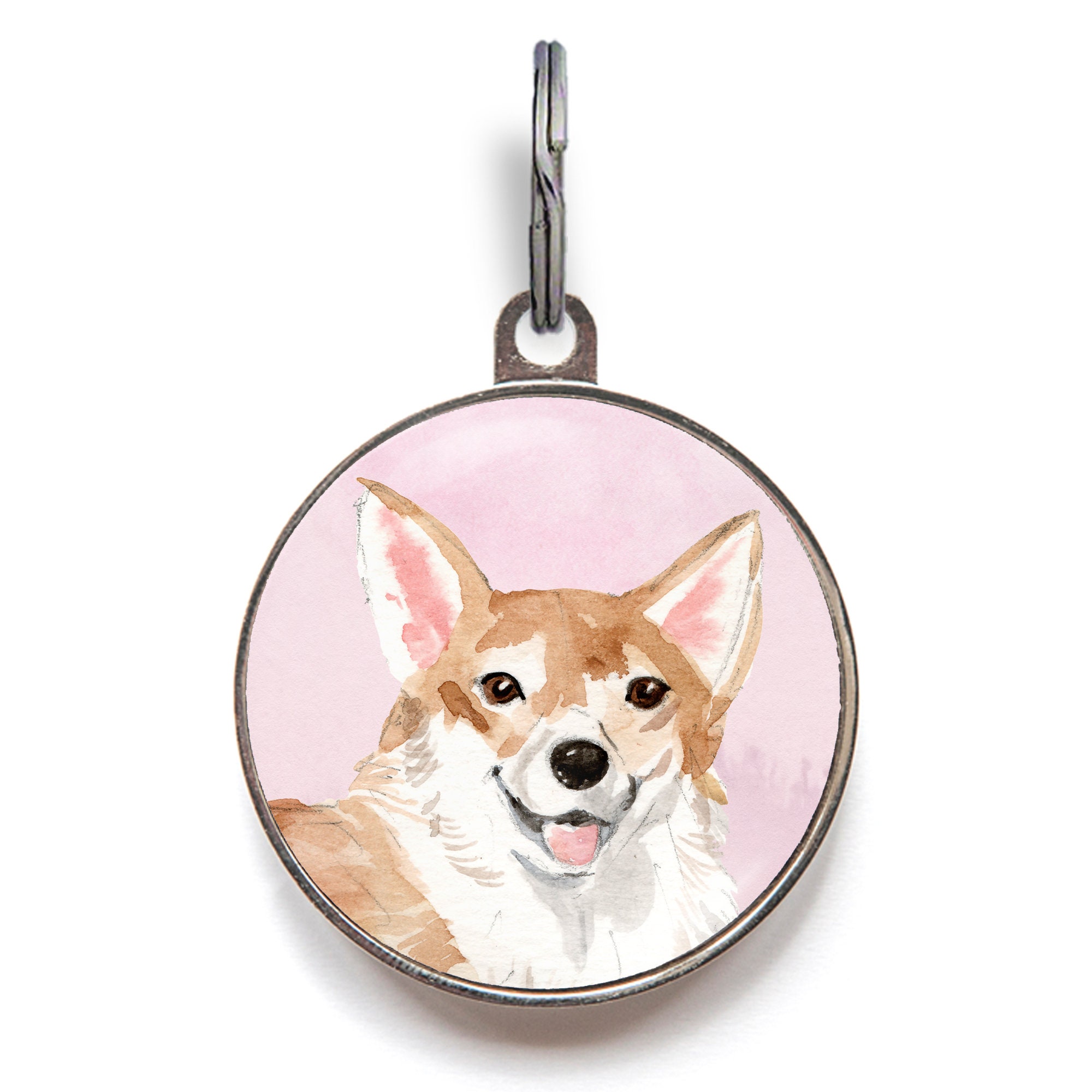 Corgi Dog Tag Welsh Corgi Gift Custom Pet Tag for Corgi Etsy
