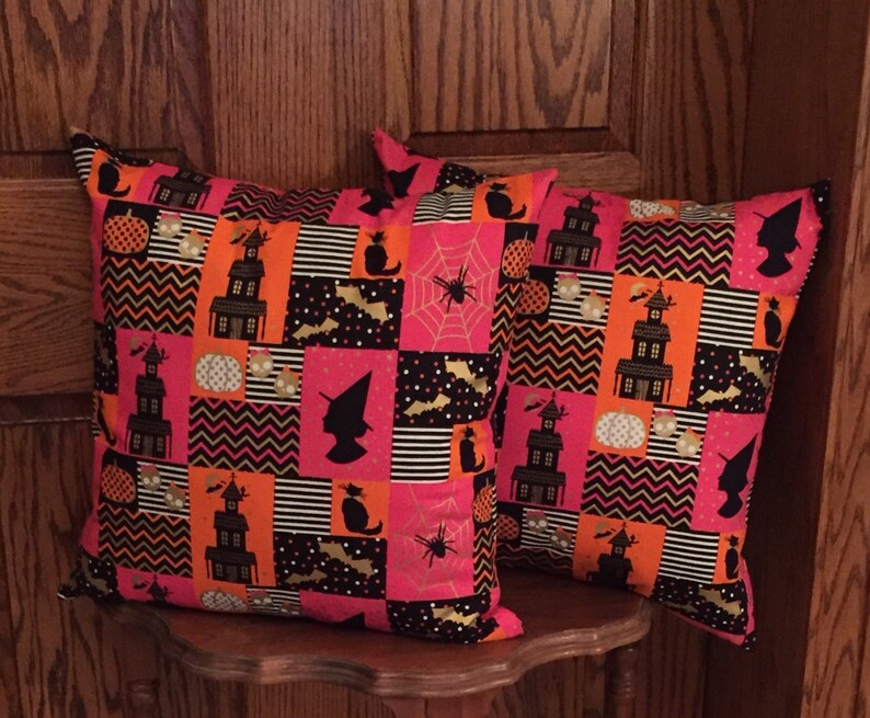 Halloween Pillow Cover Pumpkin Pillow Halloween Decor Etsy