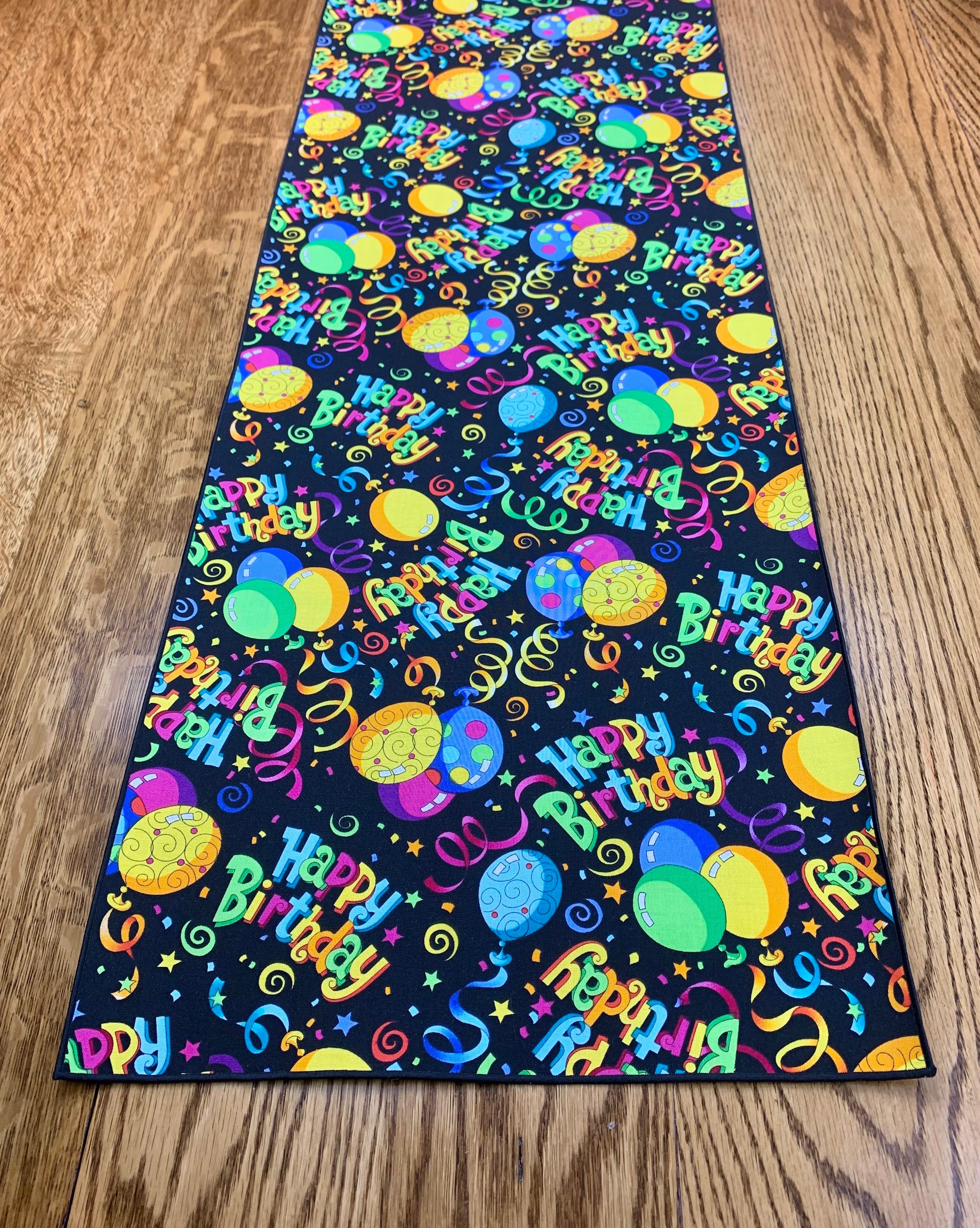 Birthday Party Table Runner Birthday Party Table Decor Etsy