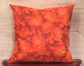 Fall Pillow Cover, Pumpkin Pillow Cover, Seasonal Home Decor