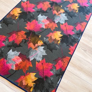 Colorful Table Runner, Fall Table Runner, Autumn Table Runner, Runner Fall