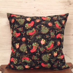 Christmas Pillow Cover, Holiday Pillow Cover, Christmas Throw Pillow Cover, 18 x 18 Pillow Cover