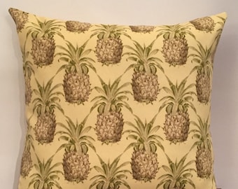 Pineapple Pillow Cover, Welcome Pillow Cover, Pineapple Decor, Luau Party, Outdoor Pillow Cover, Patio Pillows