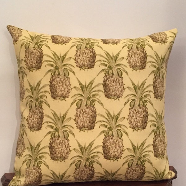 Pineapple Pillow Cover, Welcome Pillow Cover, Pineapple Decor, Luau Party, Outdoor Pillow Cover, Patio Pillows