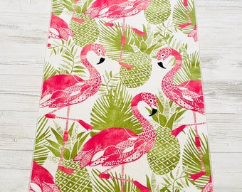 Flamingo Decor, Flamingo Gift, Tropical Decor, Summer Table Runner, 13”x53”, Lined, FREE SHIPPING