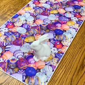Easter Table Runner, Colorful Easter Table Runner, Easter Egg Decor, Spring Table Runner