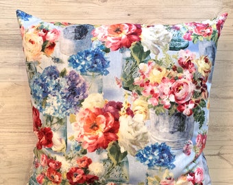 Mothers Day Gift, Spring Pillow Cover, Floral Pillow Cover, Summer Pillow Cover, Colorful Pillow Cover, Summer Floral Pillow, 20x20