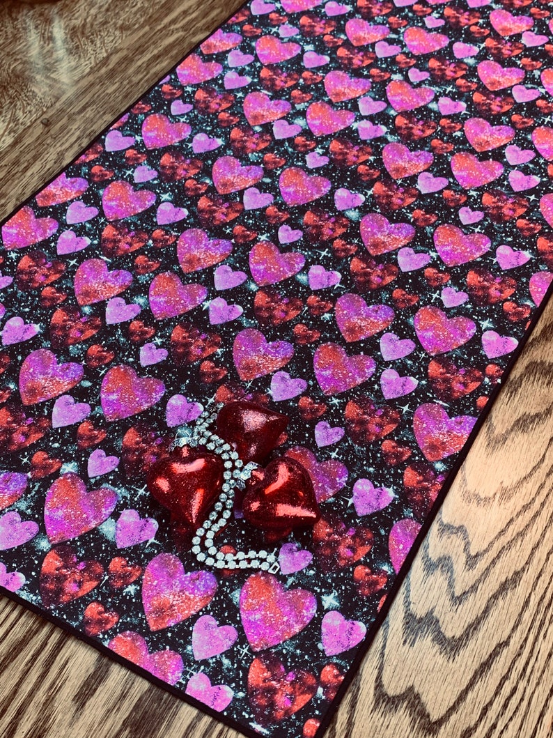 Valentines Runner, Valentines Table Runner, Bougie, Bling Decor, Valentines Table Runner image 7