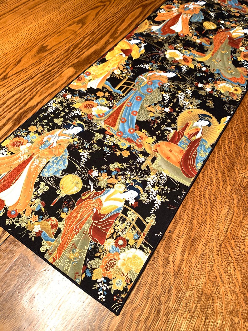 Dining Table Runner Asian Decor Oriental Table Runner Asian Etsy