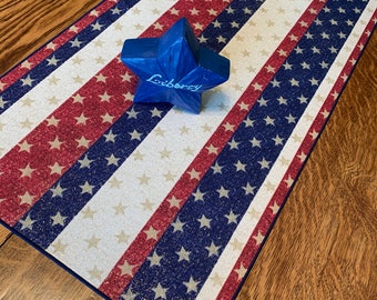 Patriotic Table Runner, Independence Day, Runner Patriotic, 4th of July Table Runner, Red White Blue Table Runner