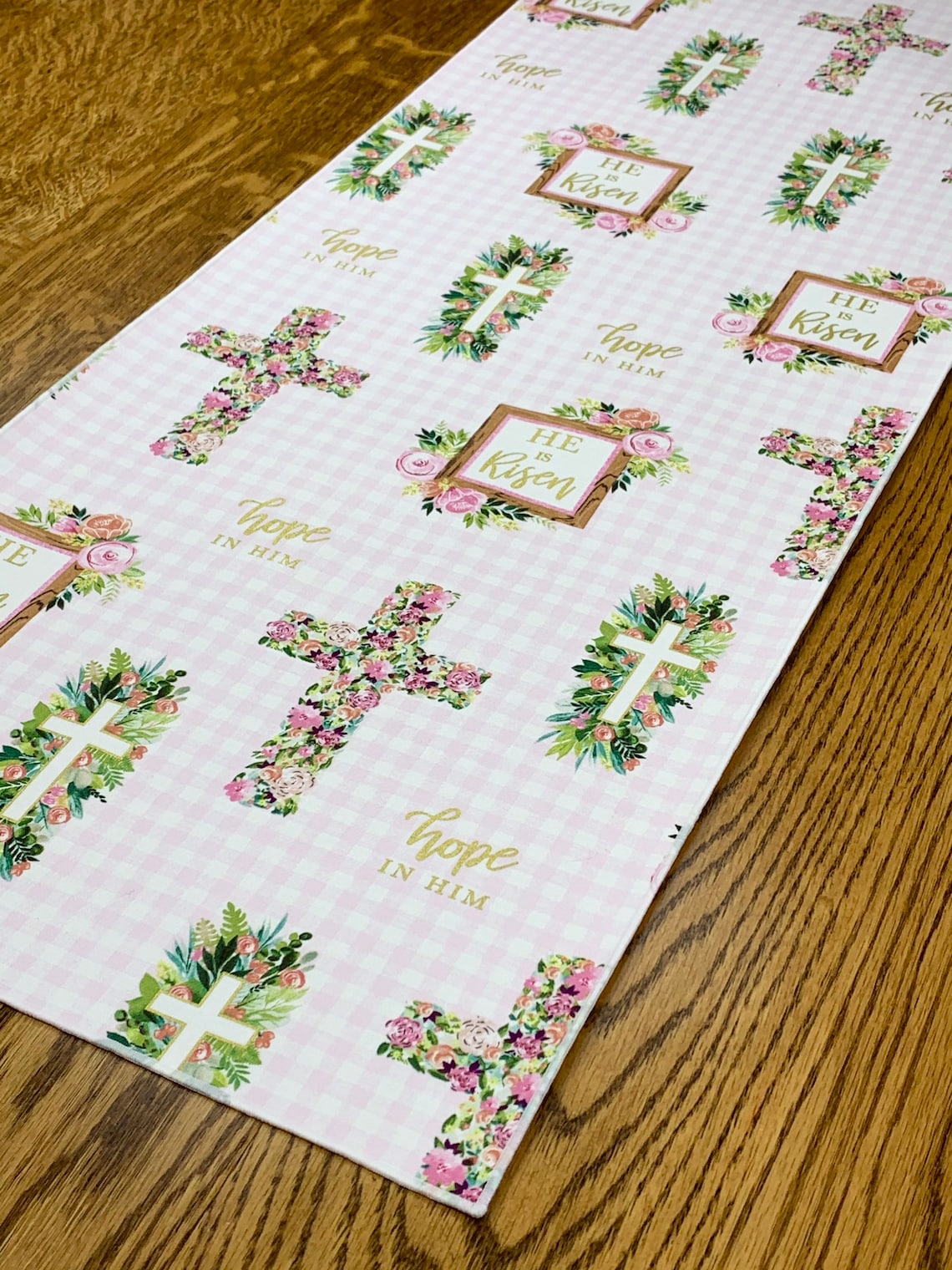 Easter Table Runner Religious Table Decor Easter Runner Etsy