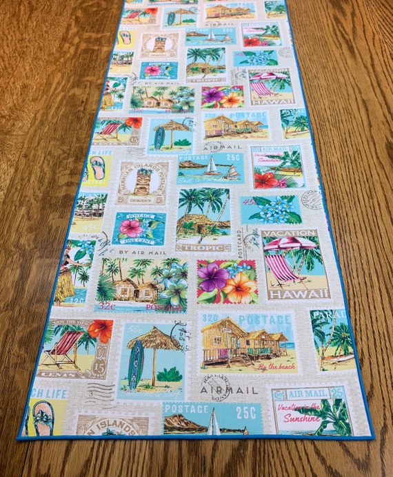Summer Table Runner Tropical Home Decor Summer Home Decor