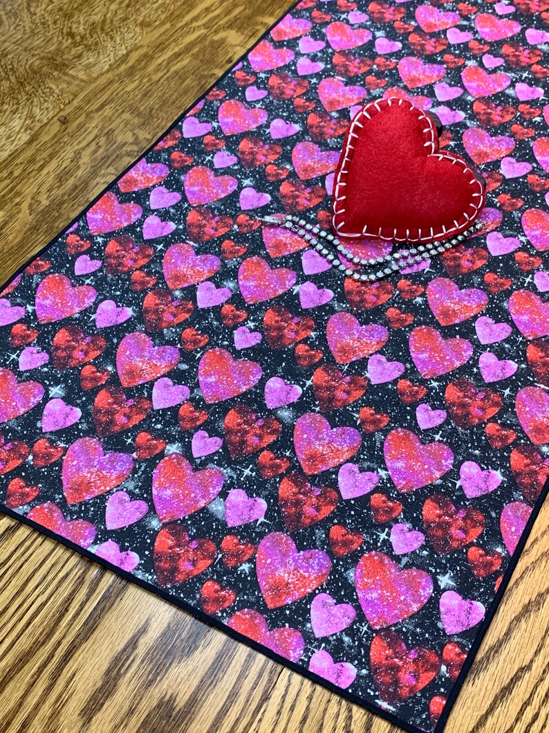 Valentines Runner, Valentines Table Runner, Bougie, Bling Decor, Valentines Table Runner image 5