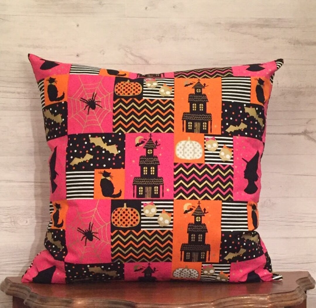 Halloween Pillow Cover Pumpkin Pillow Halloween Decor Etsy