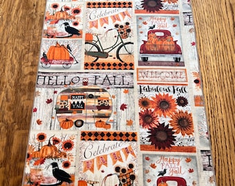 Fall Table Runner, Country Table Runner, Autumn Table Runner, Country Decor, RV Decor, Camper Decor