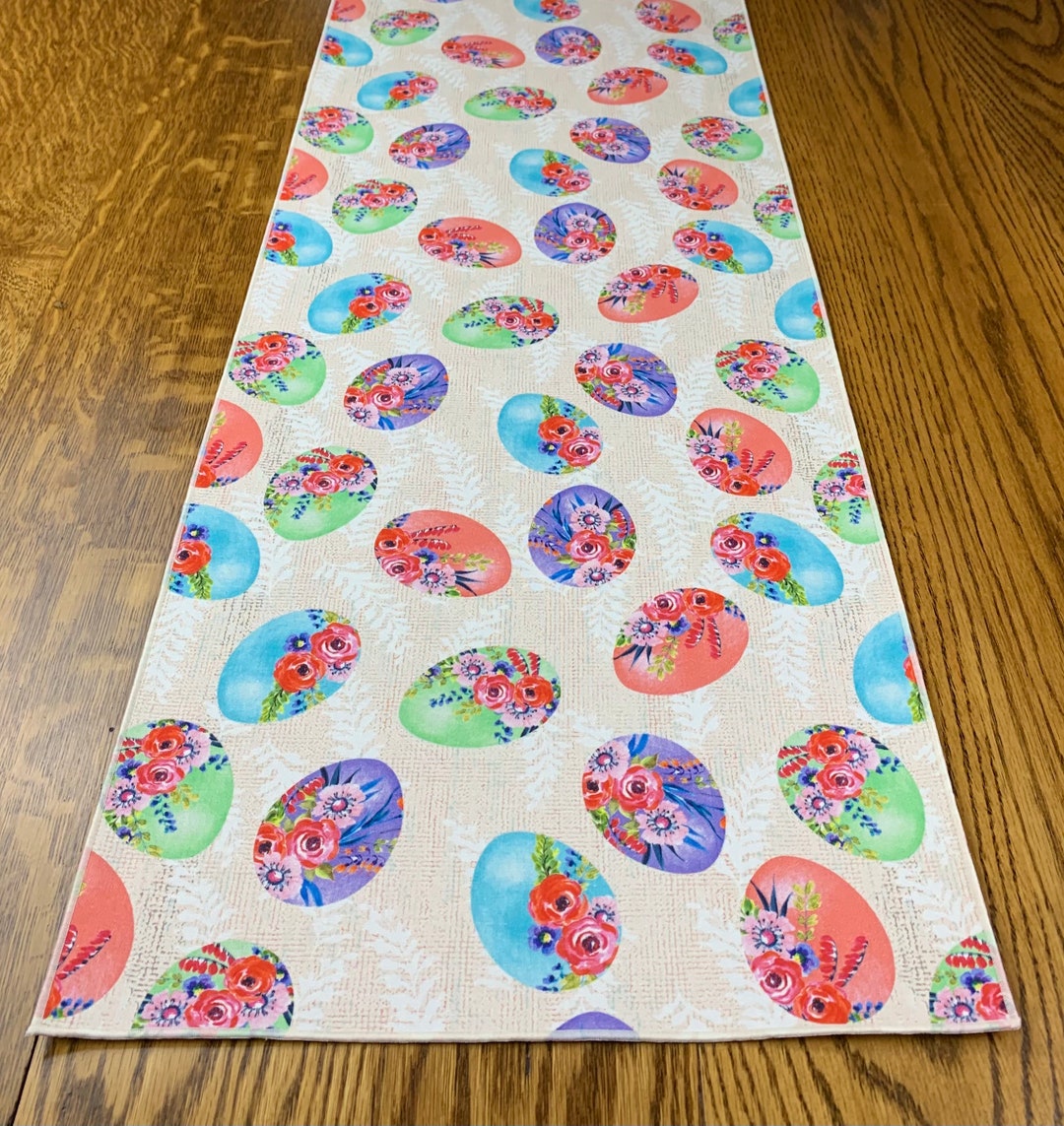 Easter Runner Runner Easter Vintage Style Easter Egg Decor Etsy