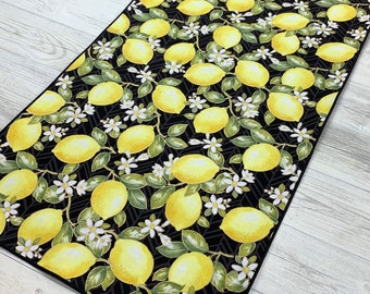 Lemon Table Runner, Lemon Kitchen Decor, Lemon Decor, Summer Table Runner, Lemon Baby Shower